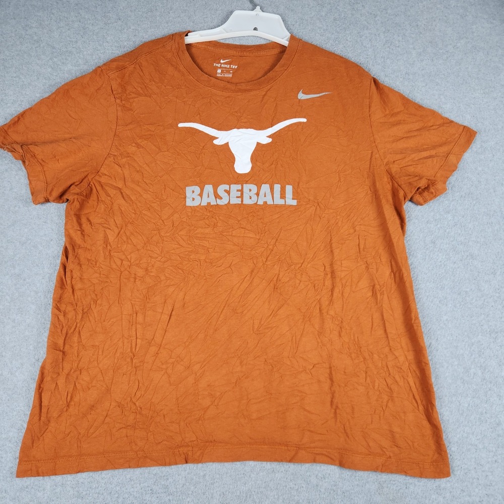Texas Longhorns T-Shirt Mens XL Orange Nike NCAA Football Graphic Short Sleeve
